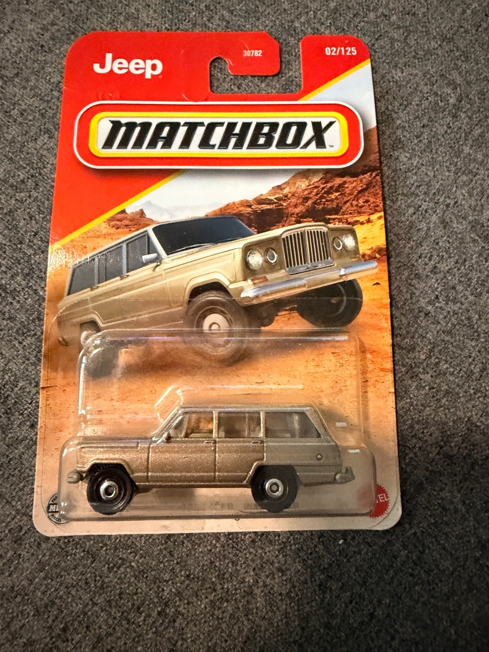 Matchbox Jeep Metallic Gold Station Wagon Toy Car - Kids Toys